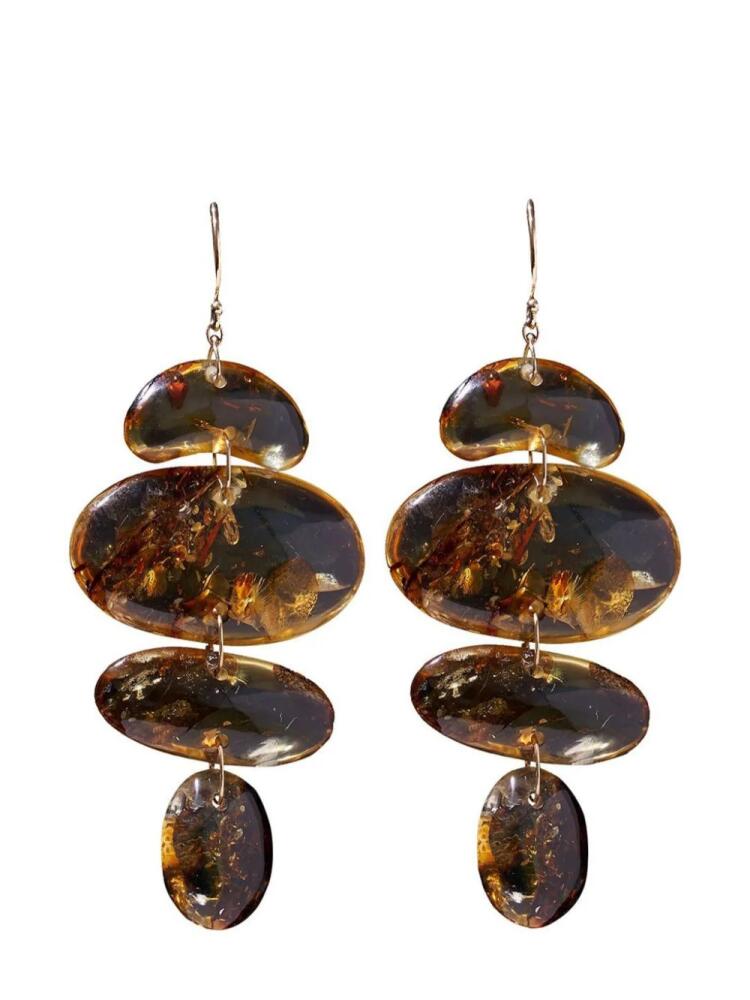 Ten Thousand Things 18kt yellow gold Totem amber earrings Cover