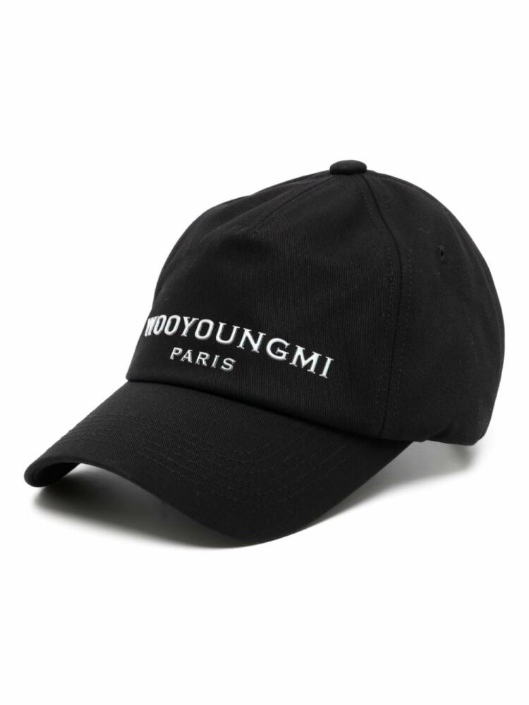 Wooyoungmi embroidered baseball cap - Black Cover