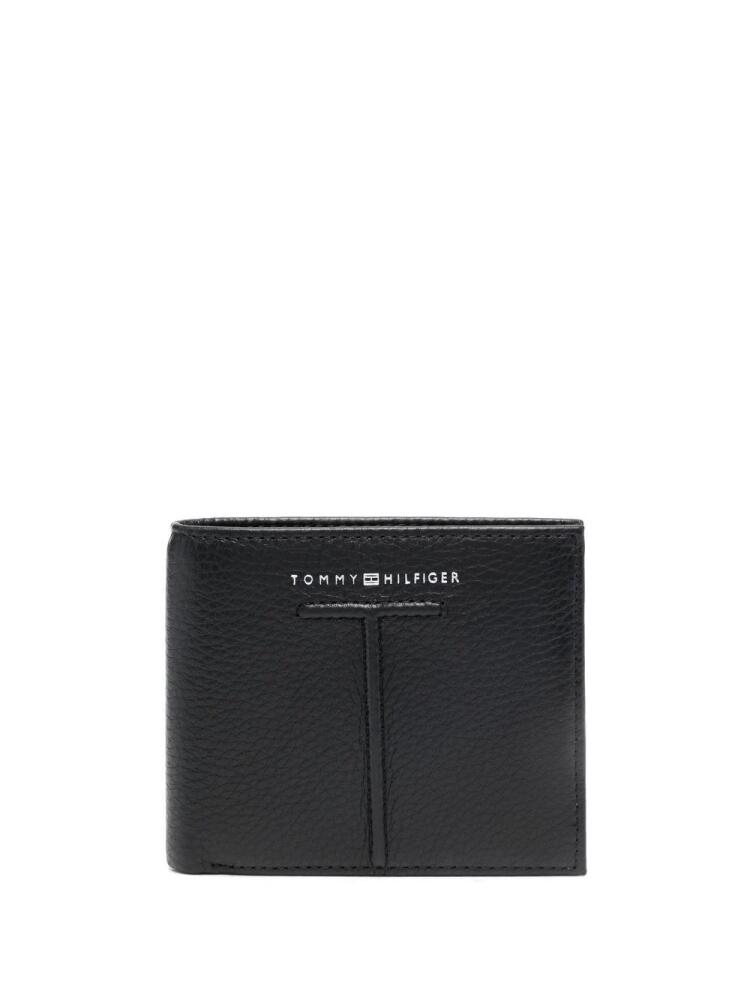 Tommy Hilfiger logo-embossed leather wallet - Black Cover