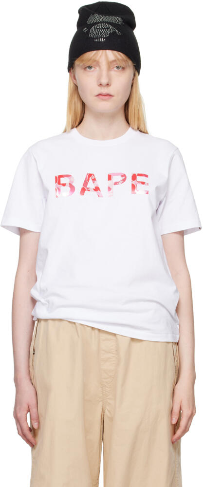 BAPE White Abc Camo Glitter T-Shirt Cover