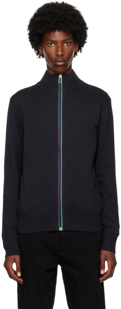 PS by Paul Smith Navy Zip-Up Cardigan Cover