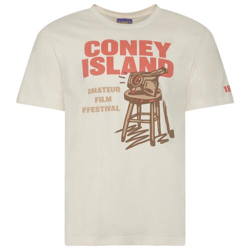 Coney Island Picnic Film Fest Short Sleeve T-Shirt - Mens Cloud Dancer/Cloud Dancer Cover