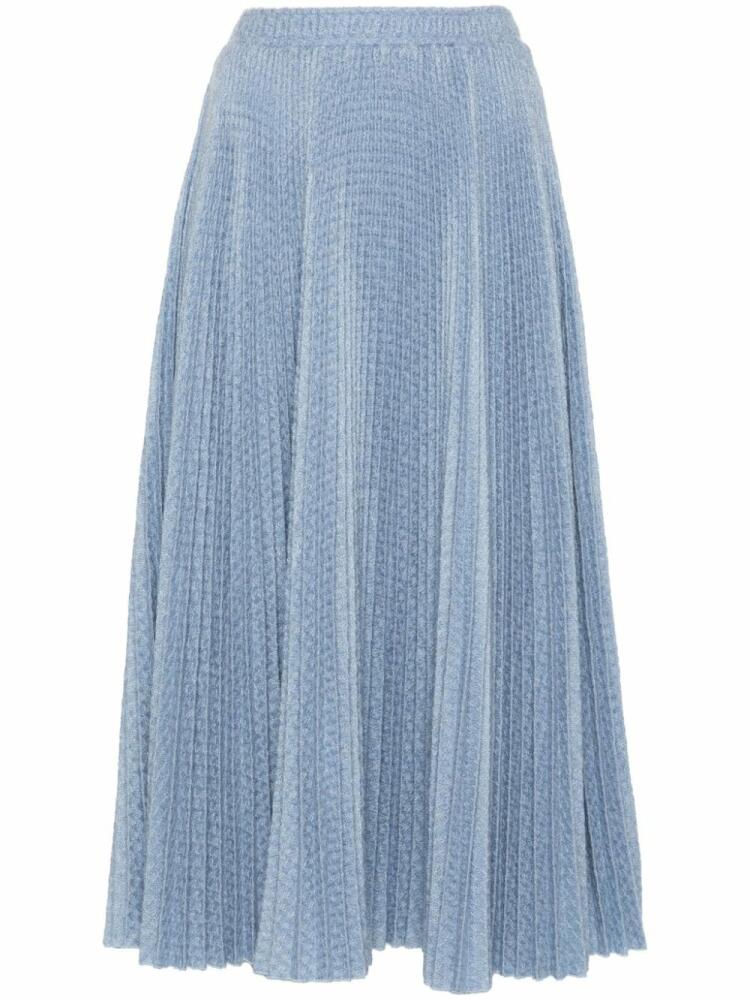 Ermanno Scervino pleated midi skirt - Blue Cover