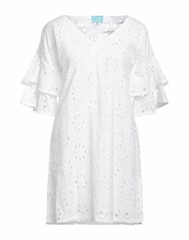 Iconique Woman Mini dress White Cotton Cover