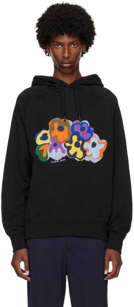 PS by Paul Smith Black Embroidered Hoodie Cover