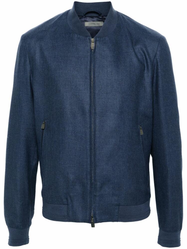 Corneliani interlock-twill jacket - Blue Cover