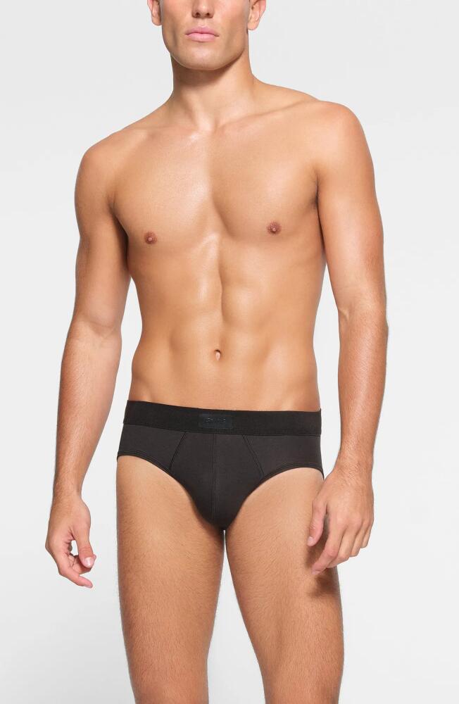 SKIMS 3-Pack Cotton & Modal Blend Briefs in Onyx Cover