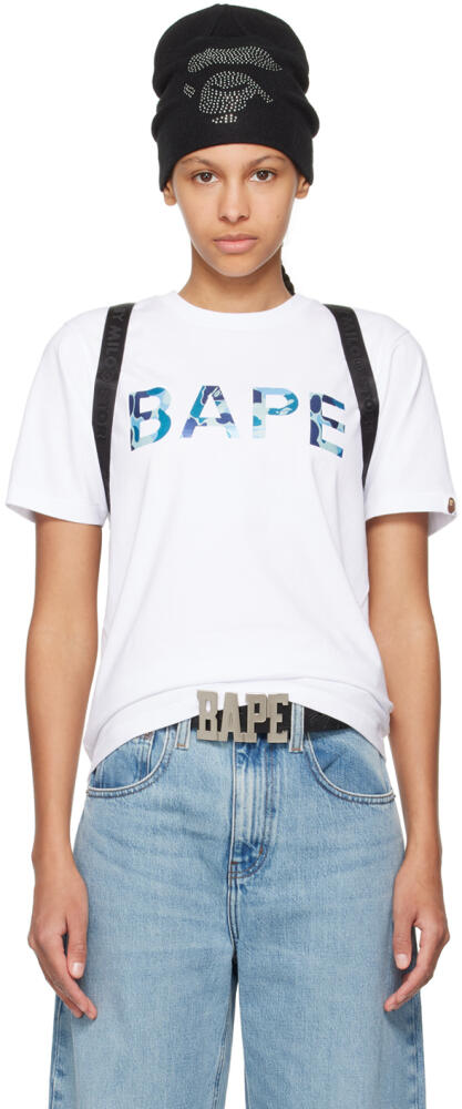 BAPE White ABC Camo Glitter T-Shirt Cover