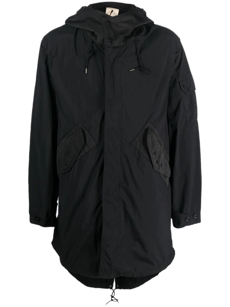 Ten C Mid Layer hooded parka - Black Cover