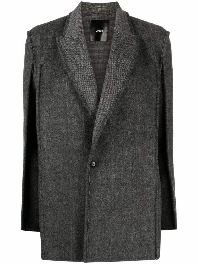 JNBY textured wool-blend blazer - Grey Cover