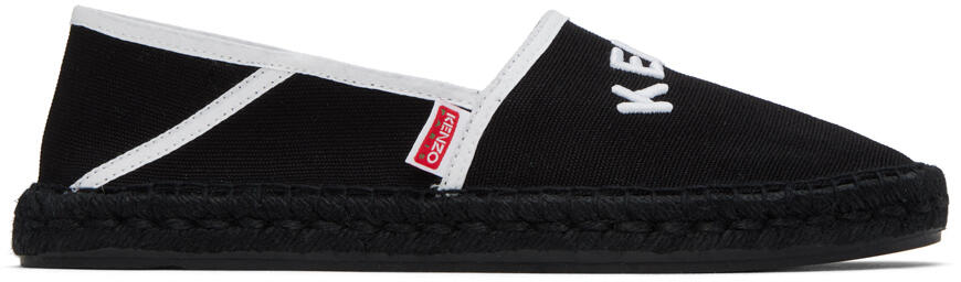 Kenzo Black Embroidered Espadrilles Cover