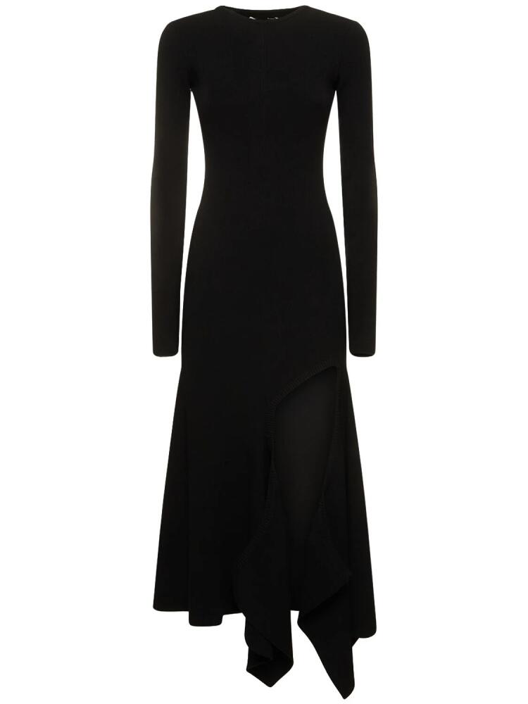 Y/PROJECT Asymmetric Jersey Long Sleeve Dress Cover