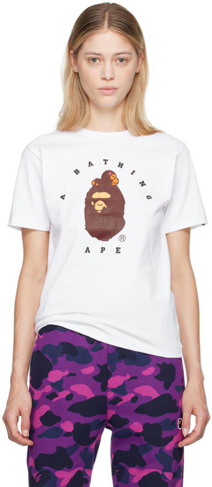 BAPE White Lisa On Ape Head T-Shirt Cover