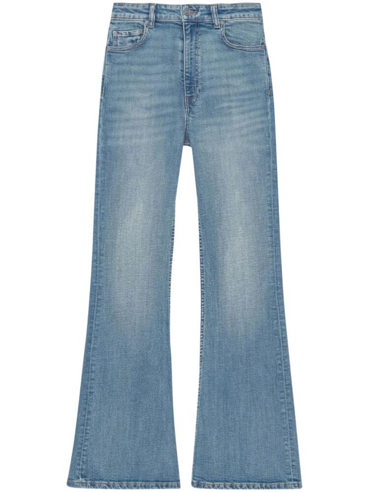 GANNI mid-rise flared jeans - Blue Cover