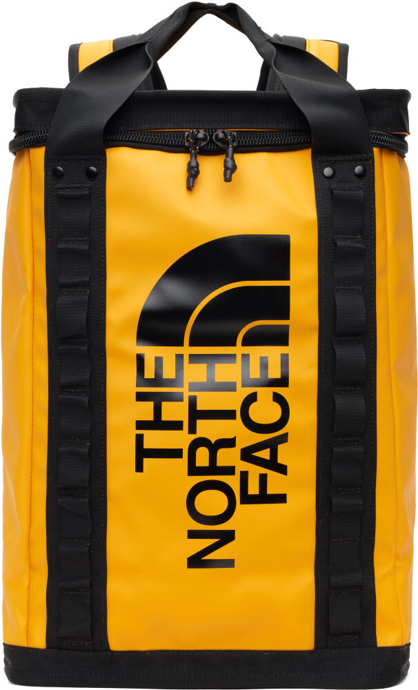 The North Face Yellow & Black Explore Fusebox L Backpack Cover