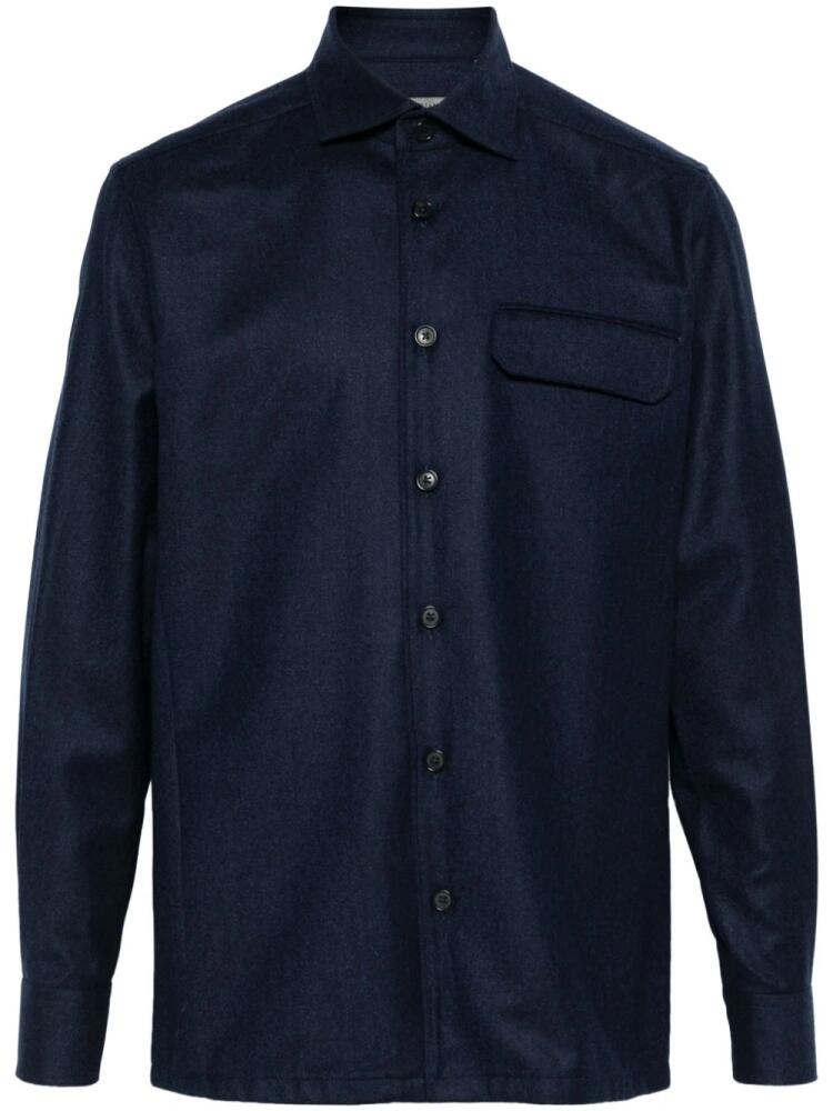 Corneliani wool shirt - Blue Cover