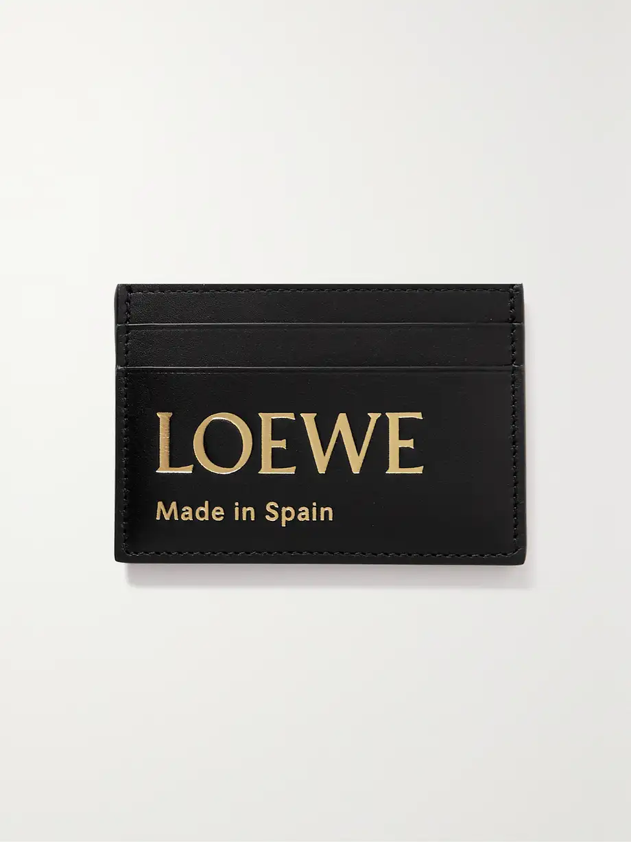 Loewe - Embossed Leather Cardholder - Black Cover