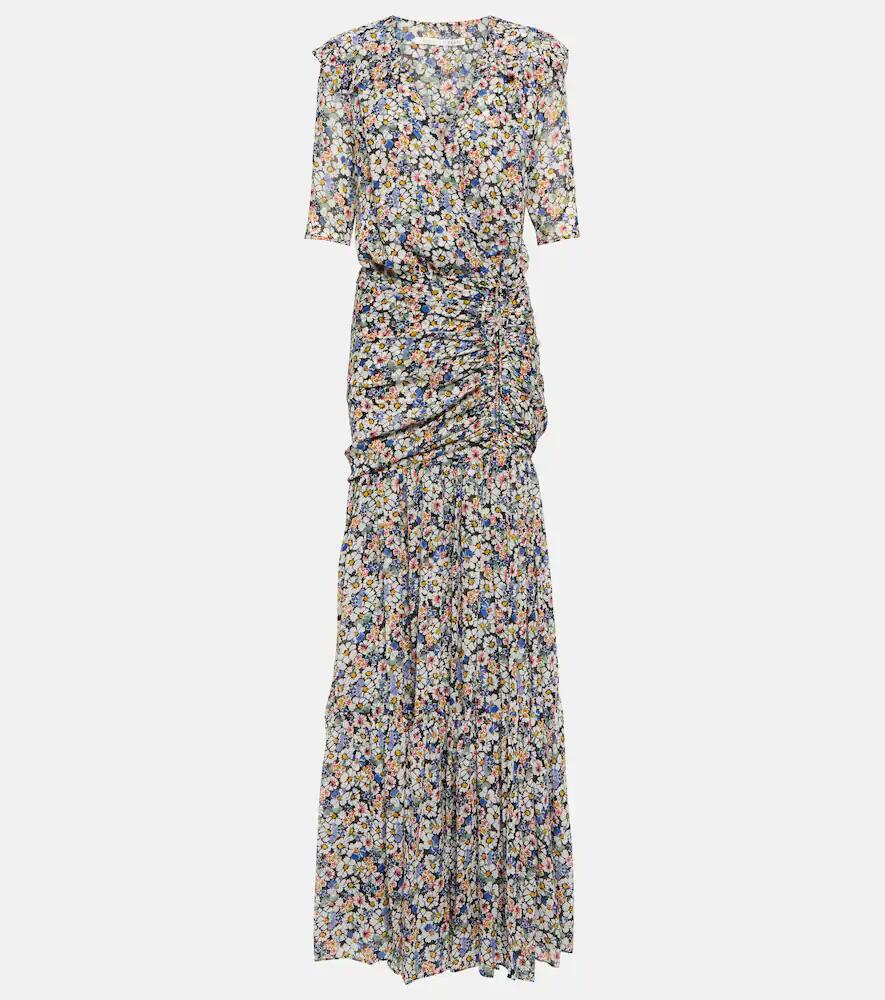 Veronica Beard Floral silk maxi dress Cover