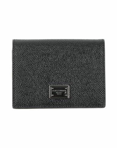 Dolce & gabbana Man Wallet Black Leather Cover