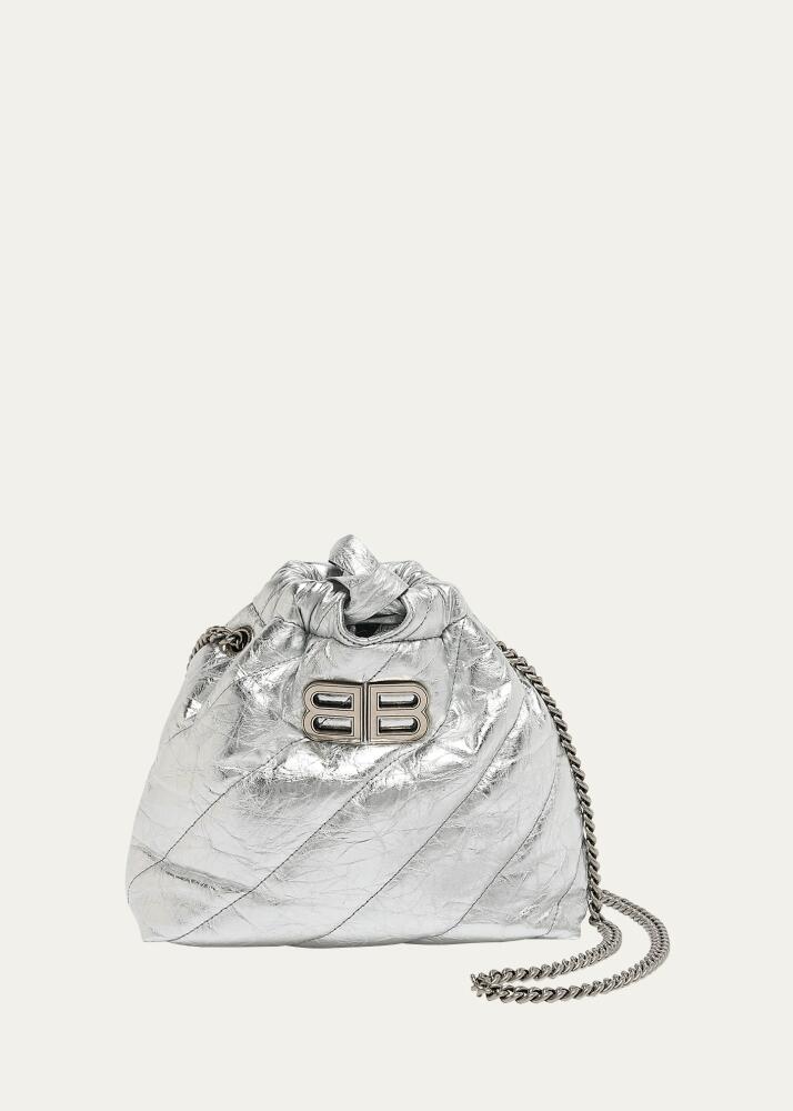 Balenciaga Crush XS Metallic Quilted Bucket Bag Cover