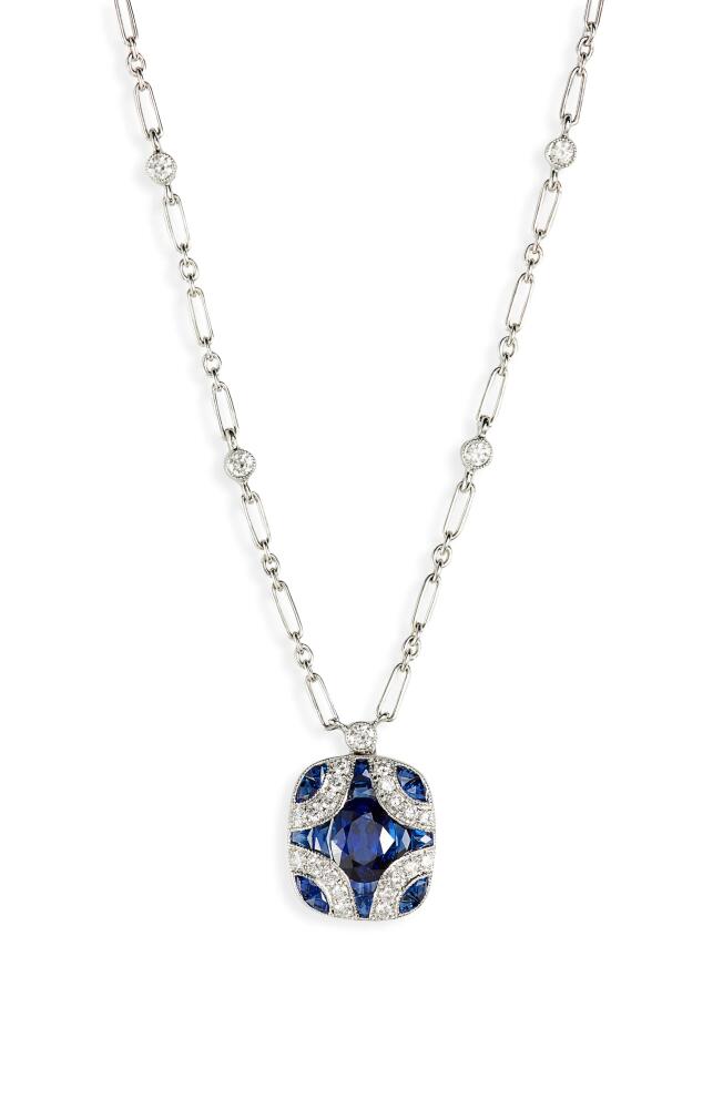 Kwiat Sapphire & Diamond Pendant Necklace in Blue Sapphire Cover