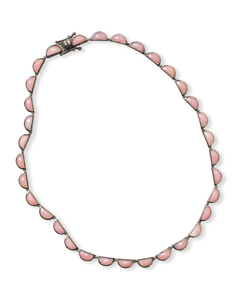 NAKARD Large Scallop Riviere Necklace in Pink Opal Cover