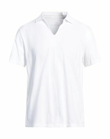 Majestic Filatures Man Polo shirt White Cotton Cover