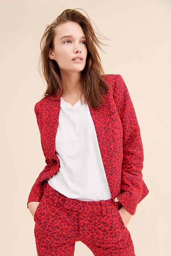 Zadig & Voltaire Leo Leopard Blazer Jacket Cover