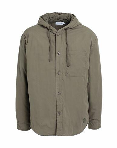 Topman Man Jacket Military green Cotton Cover