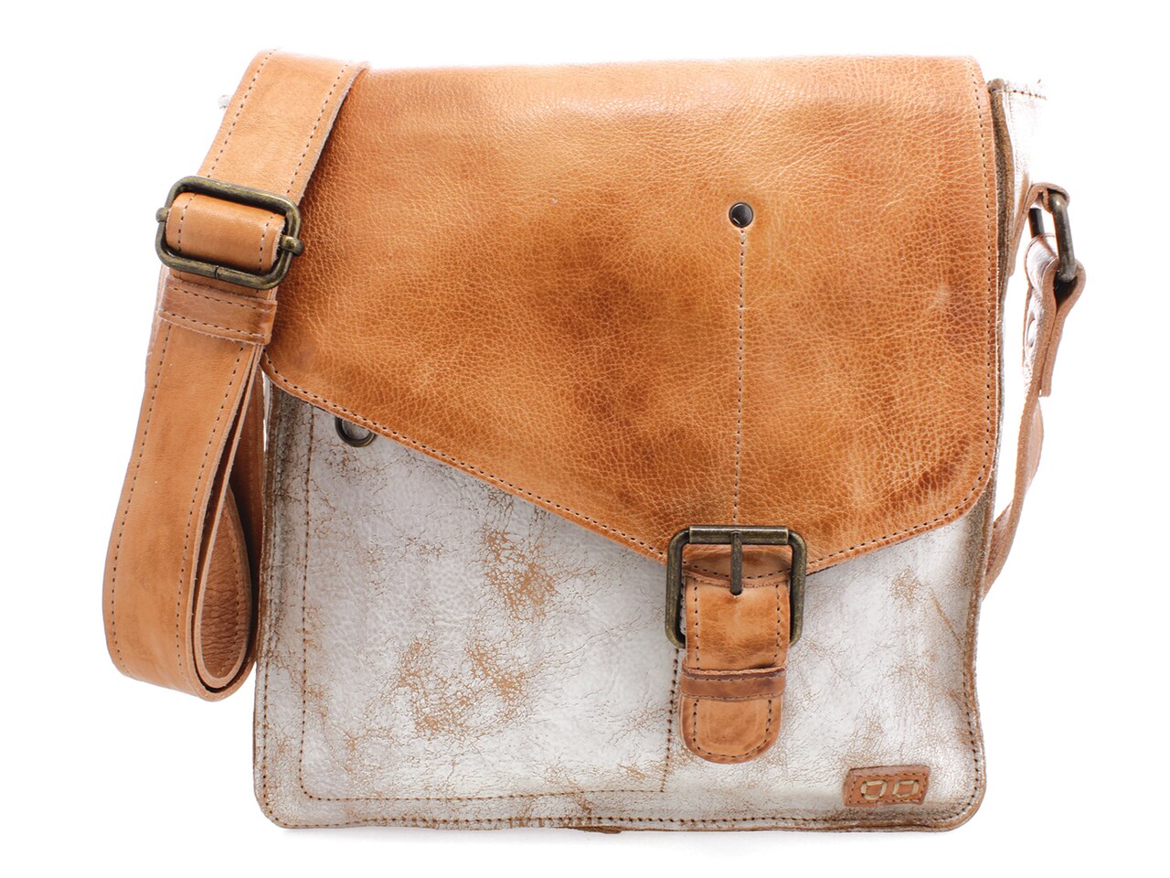 Bed Stu Venice Beach Leather Crossbody Bag | Women's | Brown/Off White Cover