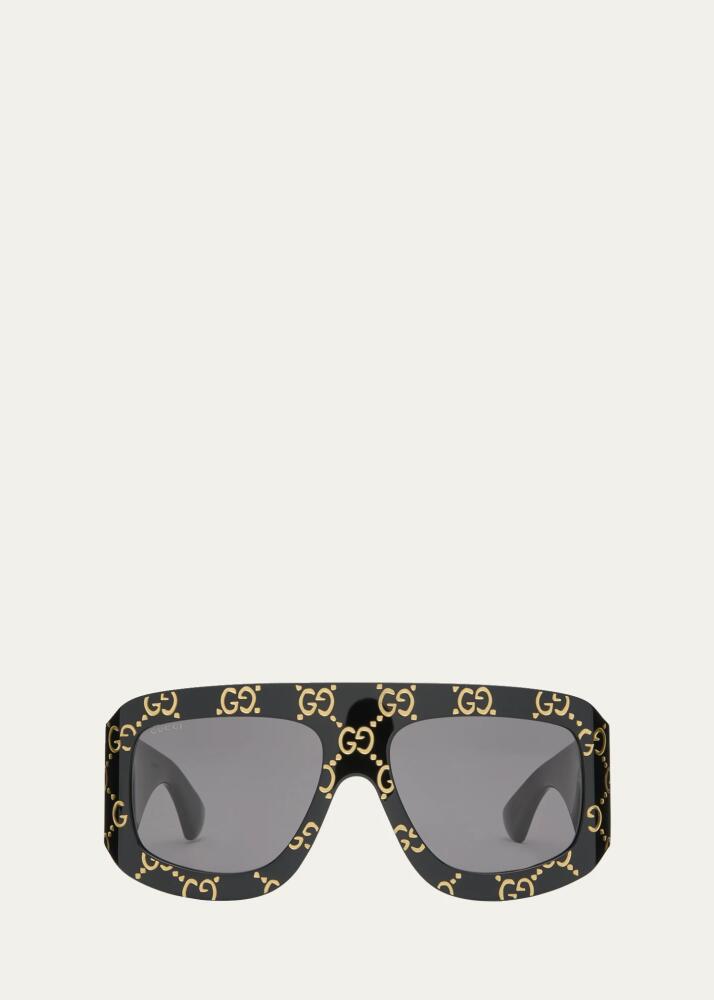 Gucci GG Acetate Shield Sunglasses Cover