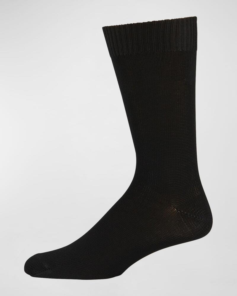 Neiman Marcus Men's Casual Cotton-Blend Knit Socks Cover