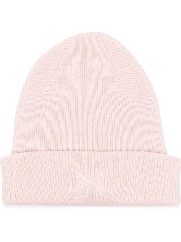 Barrie embroidered-logo knit beanie - Pink Cover