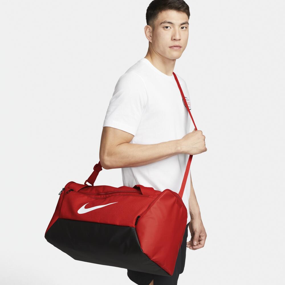 Nike Unisex Brasilia Training Duffel Bag (Small, 41L) in Red Cover