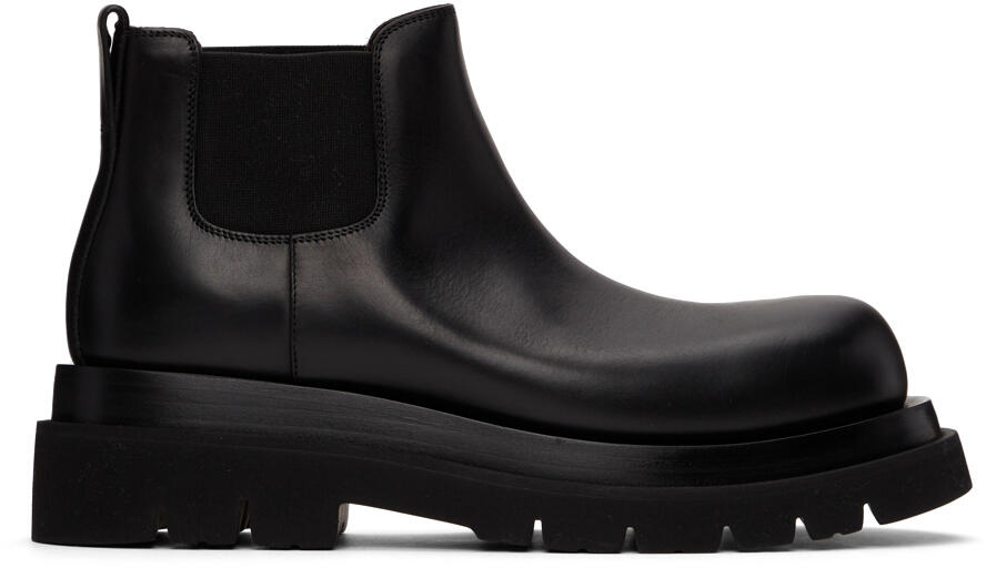 Bottega Veneta Black Lug Chelsea Boots Cover