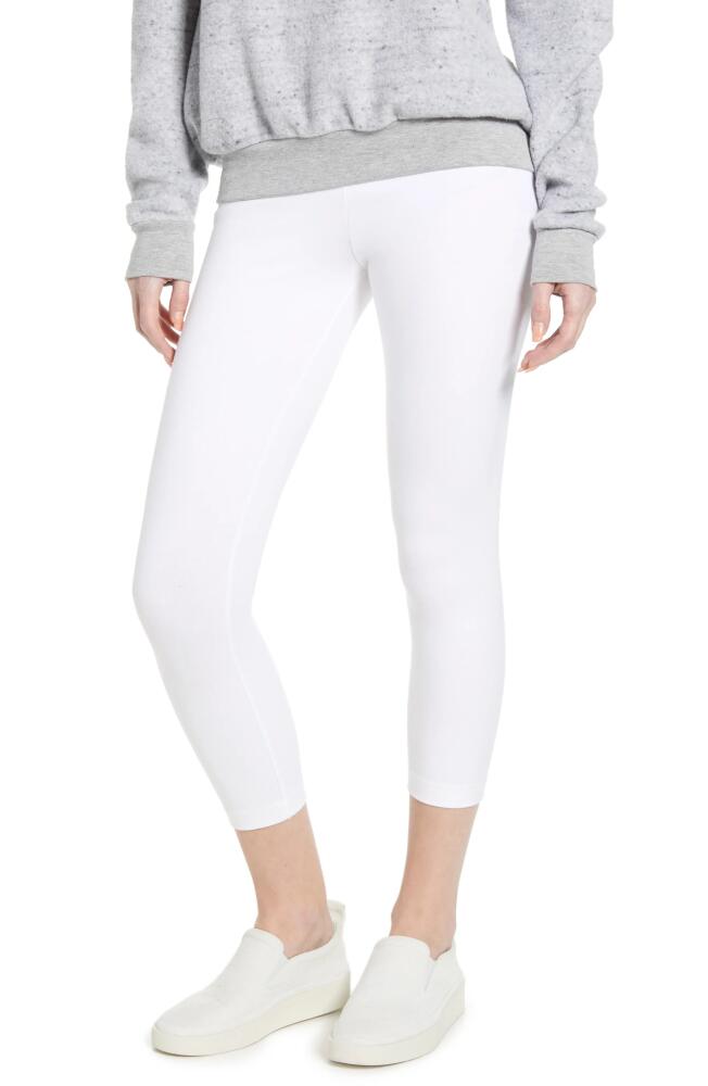 Lyssé Flattering Crop Leggings in White Cover