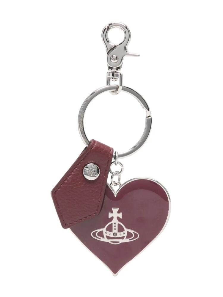 Vivienne Westwood Mirror Heart Orb keychain - Red Cover