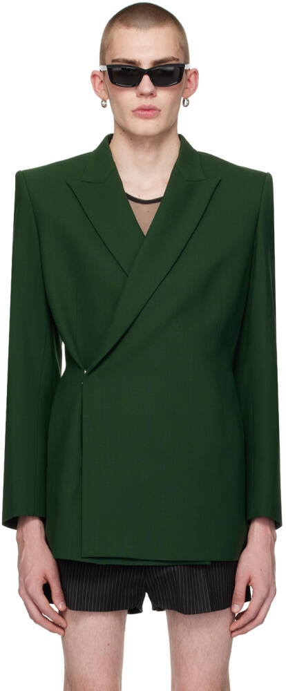 EGONlab SSENSE Exclusive Green Blazer Cover