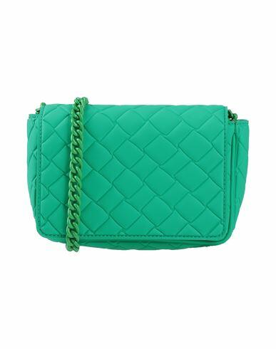 Gum Design Woman Cross-body bag Green Recycled PVC Cover