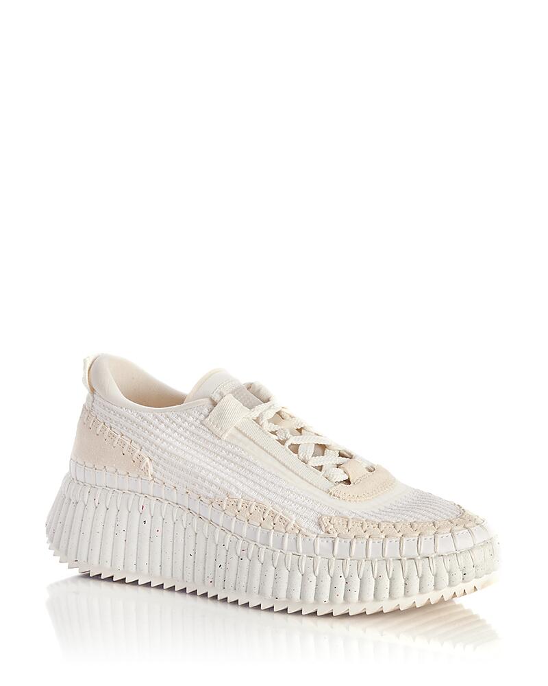 Chloe Women's Nama Woven Platform Low Top Sneakers Cover