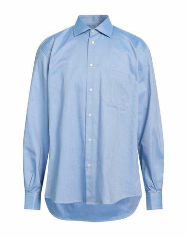 Avignon Man Shirt Azure Cotton Cover