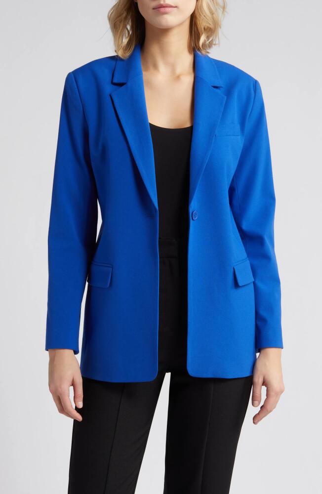 Nordstrom Boyfriend Blazer in Blue Surf Cover