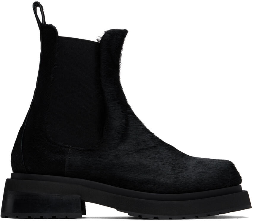 Eckhaus Latta SSENSE Exclusive Black Mike Chelsea Boots Cover