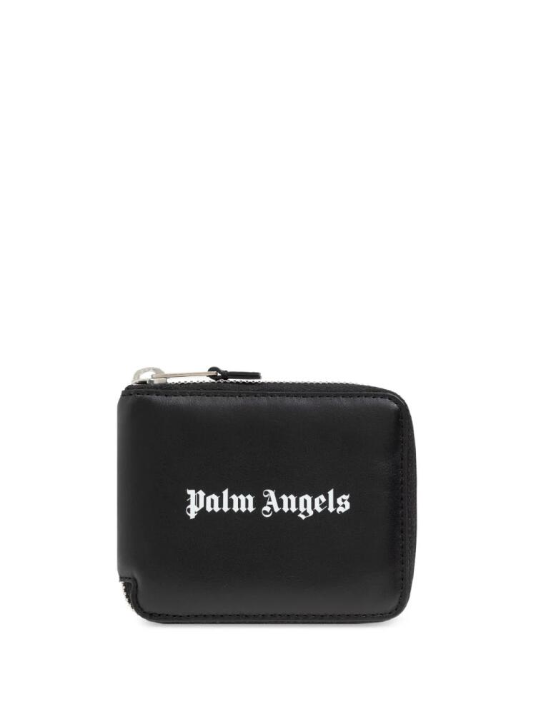 Palm Angels logo-print wallet - Black Cover