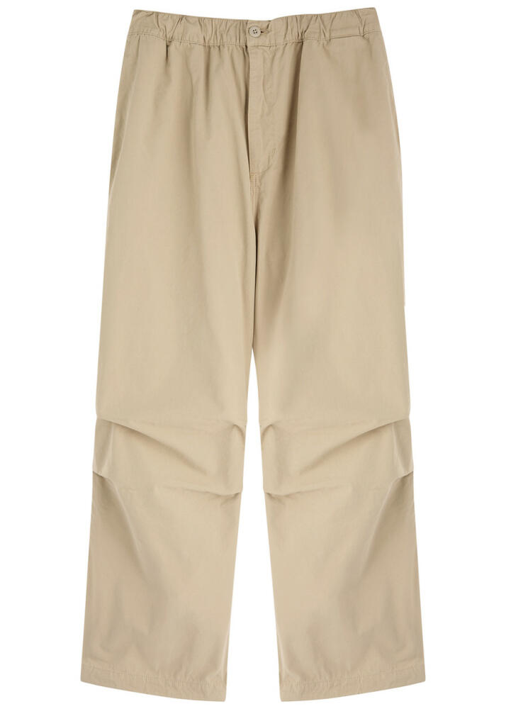 Carhartt Wip Judd Wide-leg Cotton Trousers - Cream Cover