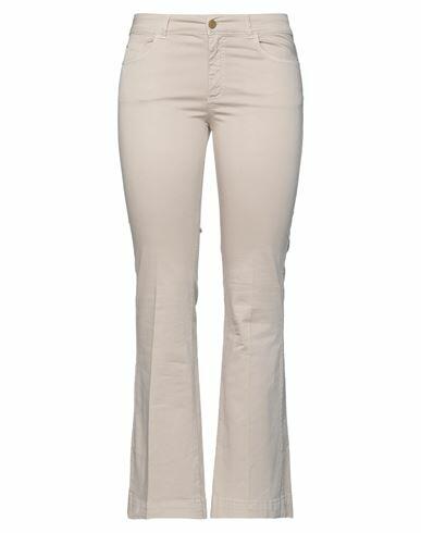 Nenette Woman Pants Beige Cotton, Elastane Cover