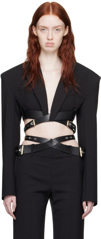 Dion Lee Black Constrictor Blazer Cover