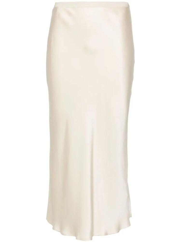 ANINE BING silk midi skirt - Neutrals Cover