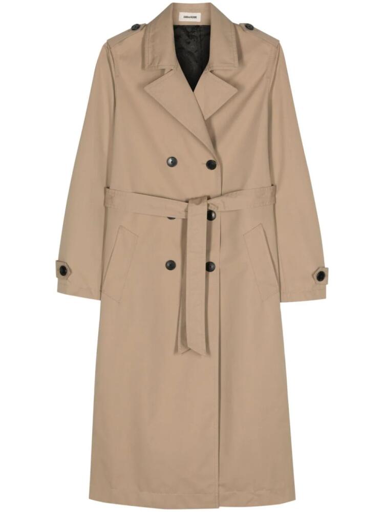 Zadig&Voltaire Mandy trench maxi coat - Neutrals Cover