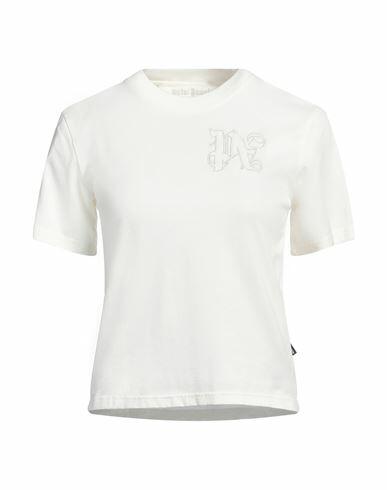 Palm Angels Woman T-shirt Ivory Cotton Cover